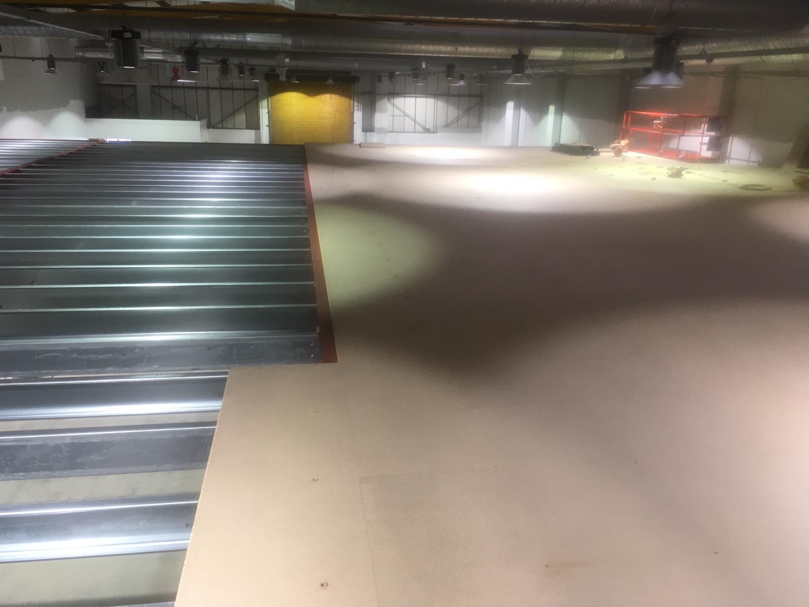 Mezzanine floor build