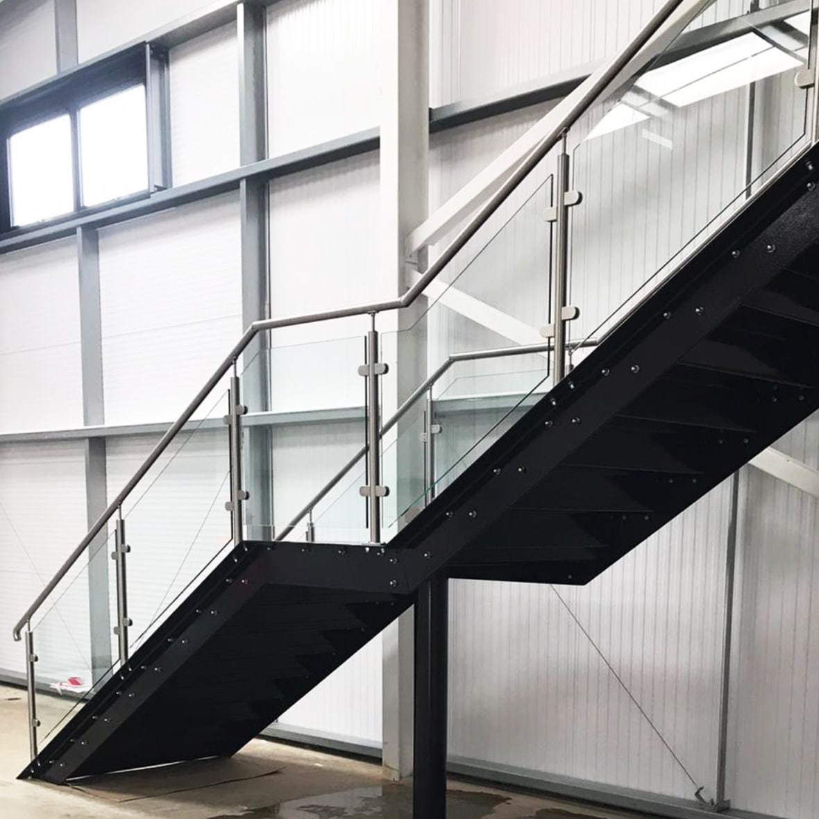 Interior commercial and industrial staircase - ATC Installations
