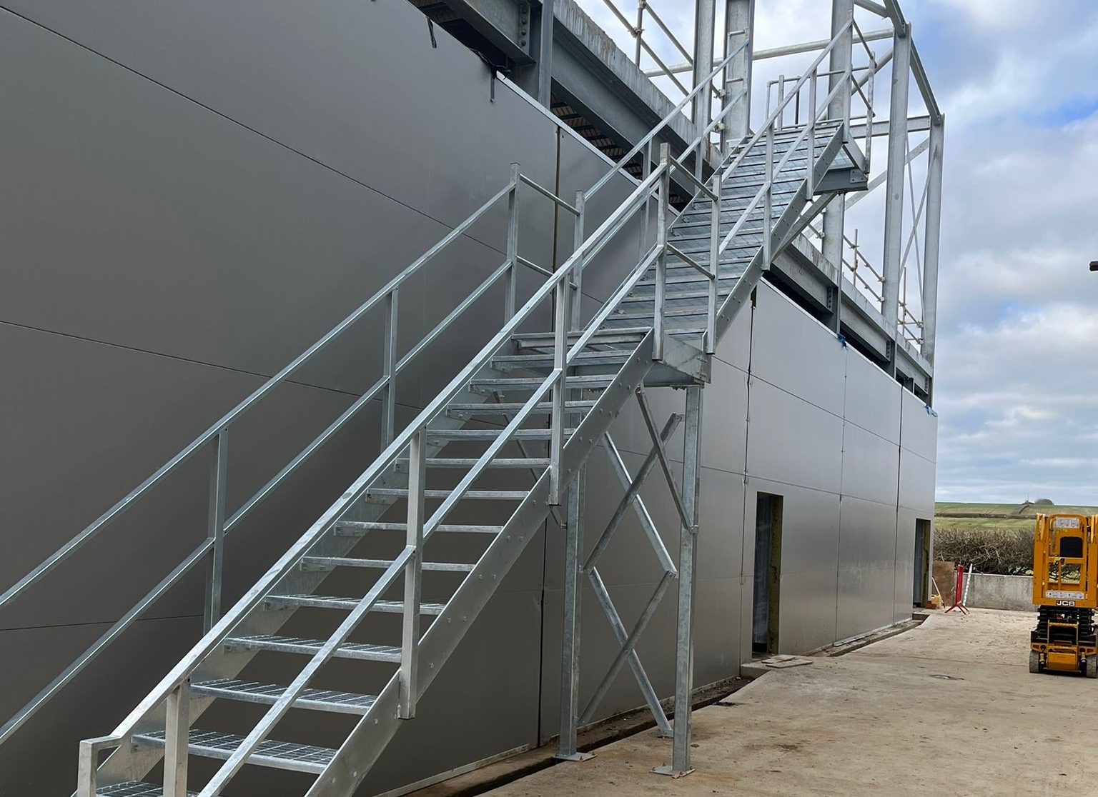 Exterior building galvanised staircases - ATC Installations